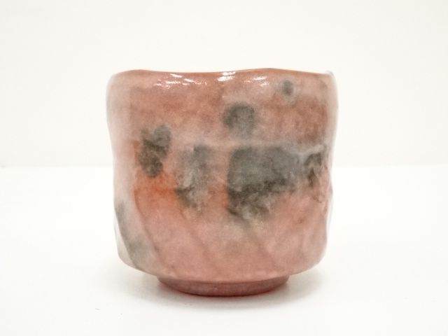 道具 ] - 道具 京焼 祥悦造 左入作福禄寿写赤楽茶碗（共箱） | ネット